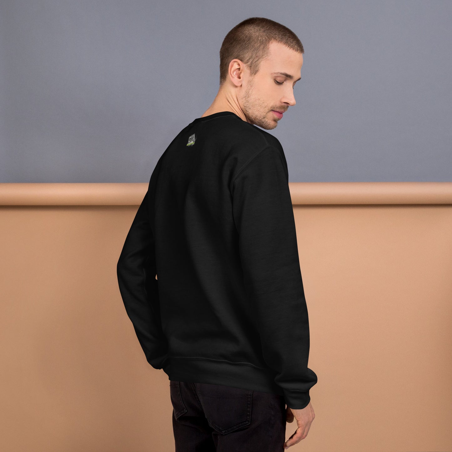 Haunted Halloween House Unisex Sweatshirt  from Rare Plus Apparel – unique movie & pop culture inspired design.
