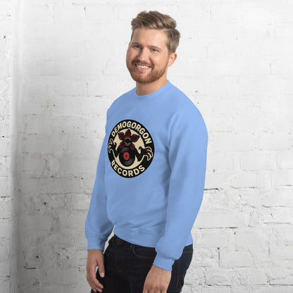 Demogorgon Records Unisex Sweatshirt  from Rare Plus Apparel – unique movie & pop culture inspired design.