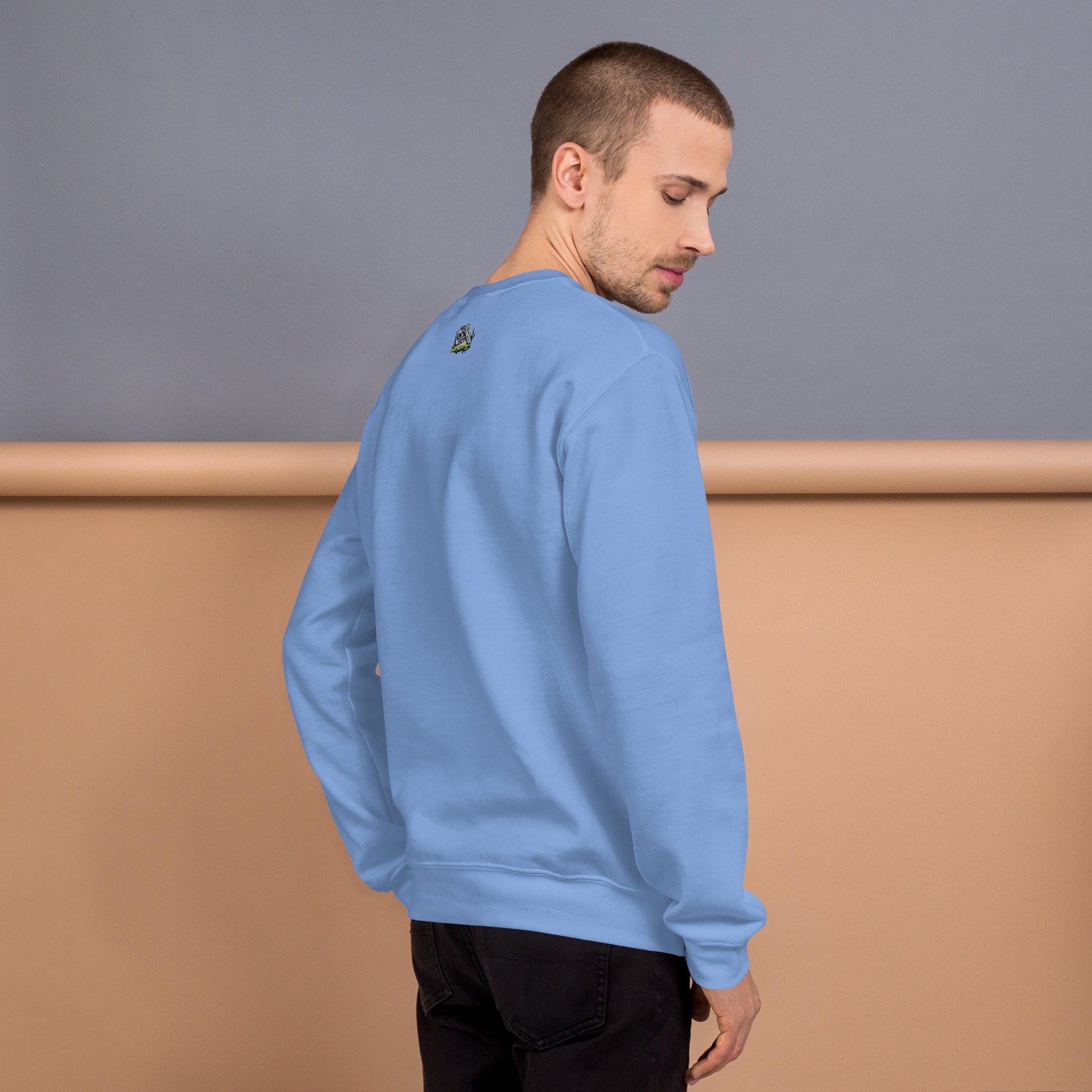Haunted Halloween House Unisex Sweatshirt  from Rare Plus Apparel – unique movie & pop culture inspired design.