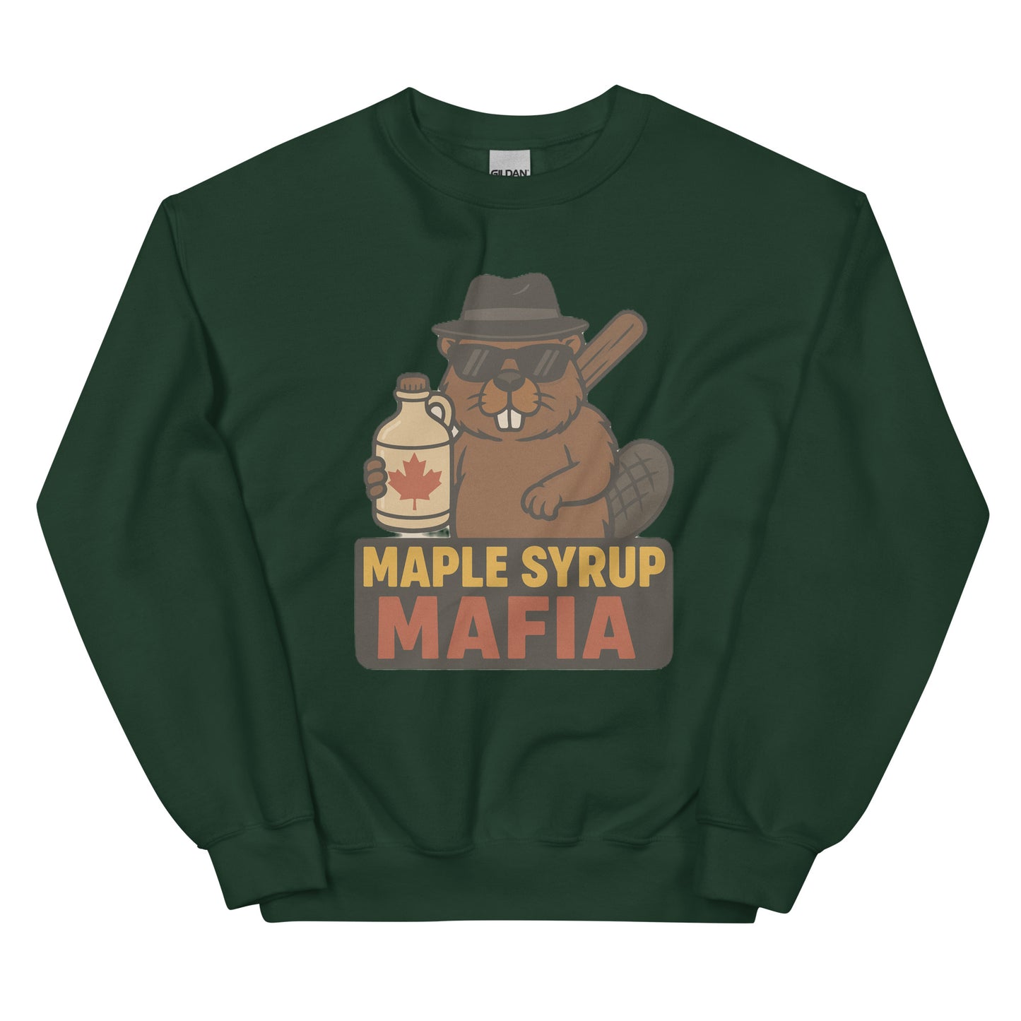 Maple Syrup Mafia Unisex Sweatshirt  from Rare Plus Apparel – unique movie & pop culture inspired design.