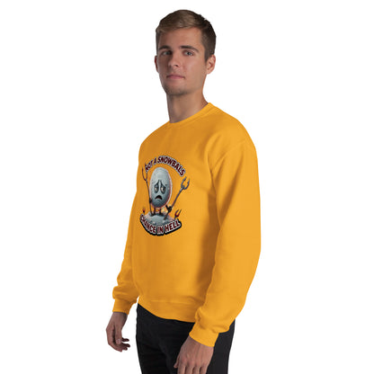 Not a Snowball’s Chance in Hell Unisex Sweatshirt  from Rare Plus Apparel – unique movie & pop culture inspired design.
