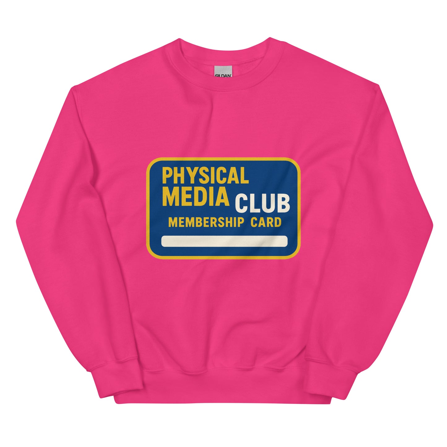 Physical Media Club Unisex Sweatshirt  from Rare Plus Apparel – unique movie & pop culture inspired design.