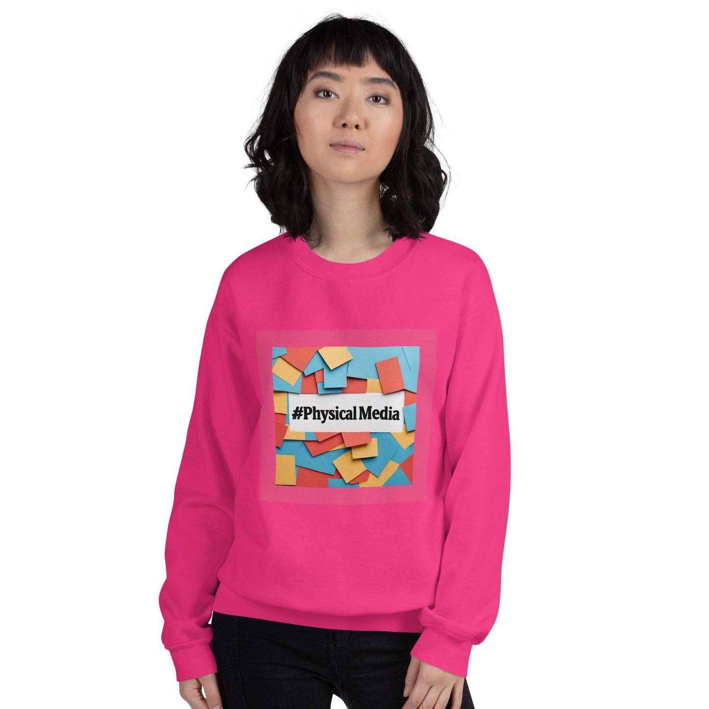 #PhysicalMedia Unisex Sweatshirt - Rare Plus Apparel!