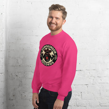 Demogorgon Records Unisex Sweatshirt  from Rare Plus Apparel – unique movie & pop culture inspired design.