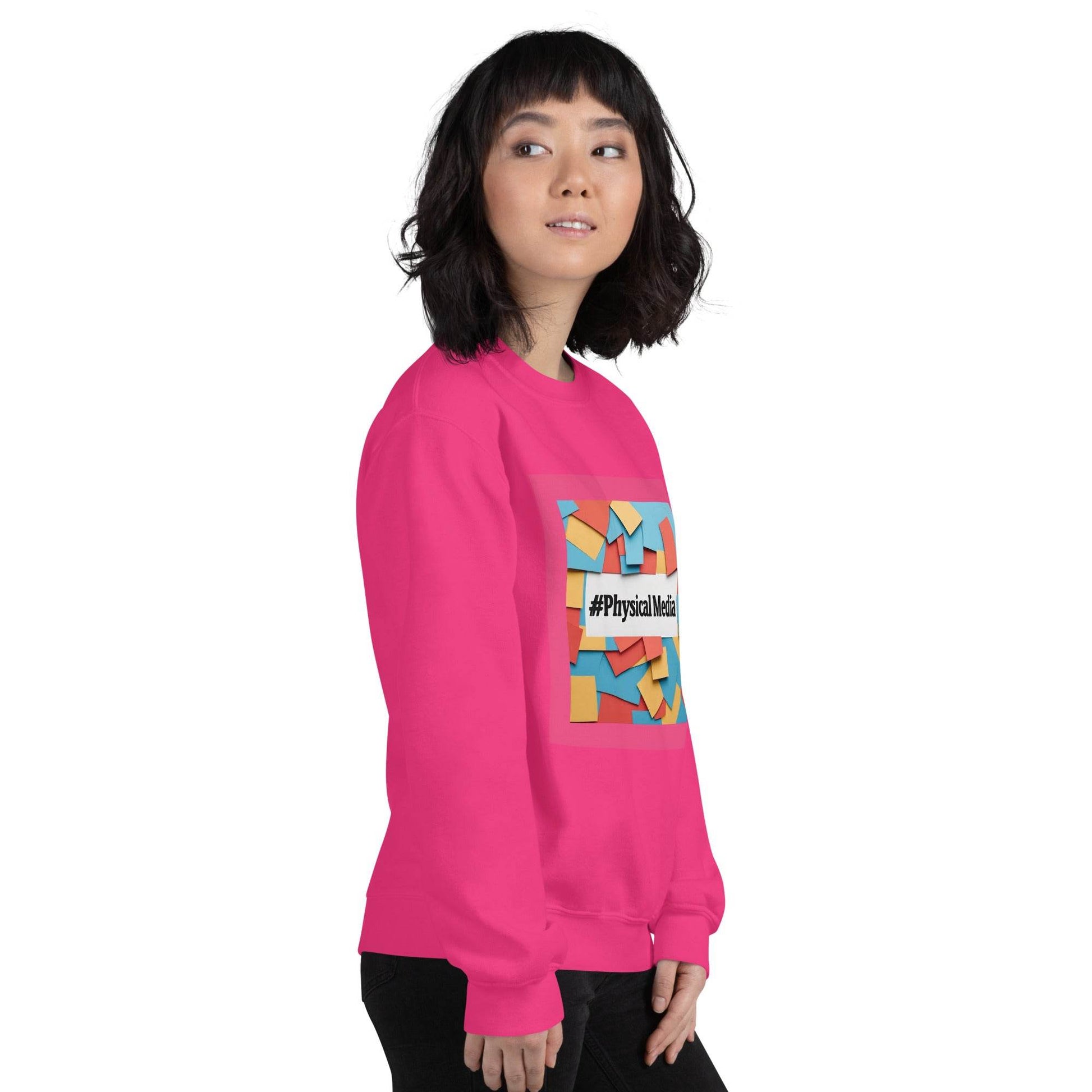 #PhysicalMedia Unisex Sweatshirt - Rare Plus Apparel!