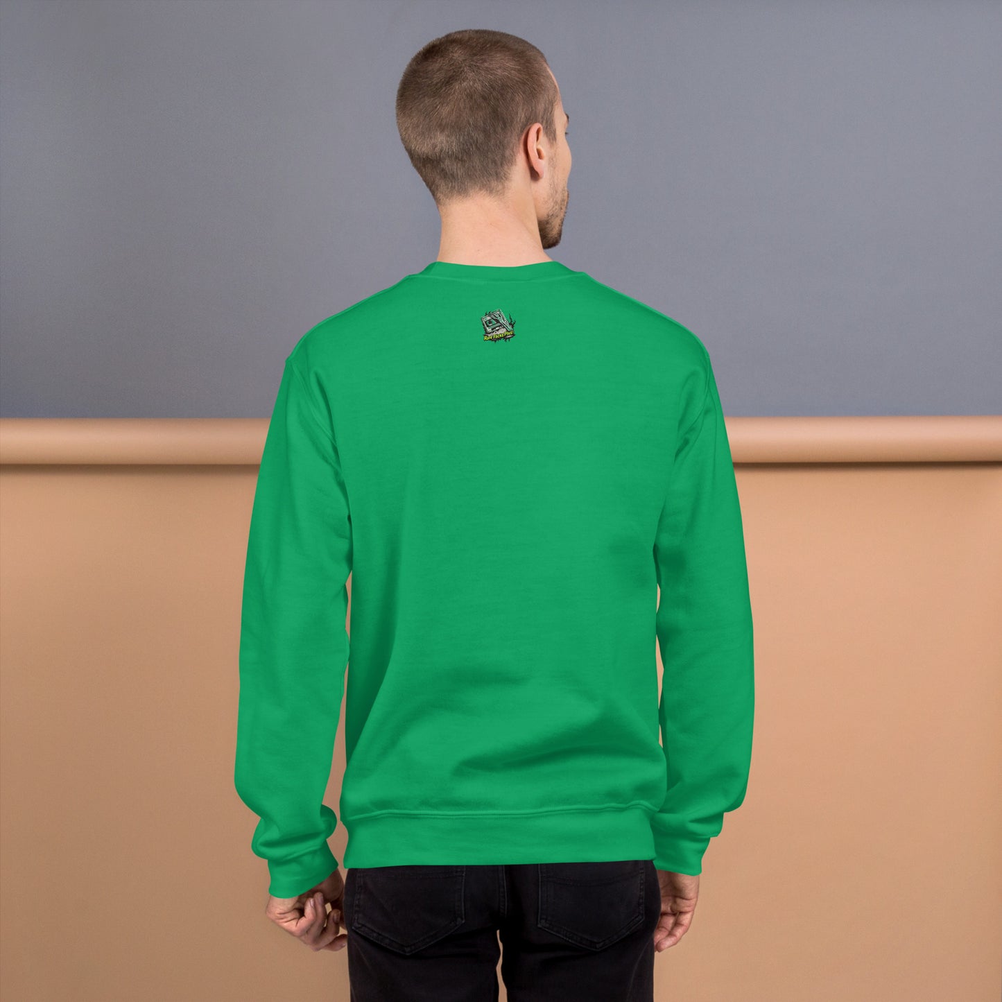 Haunted Halloween House Unisex Sweatshirt  from Rare Plus Apparel – unique movie & pop culture inspired design.