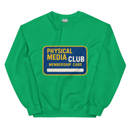 Physical Media Club Unisex Sweatshirt  from Rare Plus Apparel – unique movie & pop culture inspired design.