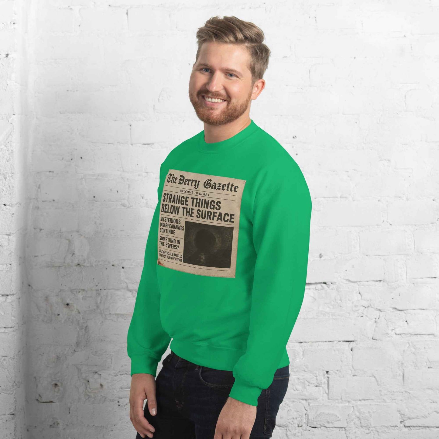 The Derry Gazette “Strange Things Below the Surface” Unisex Sweatshirt