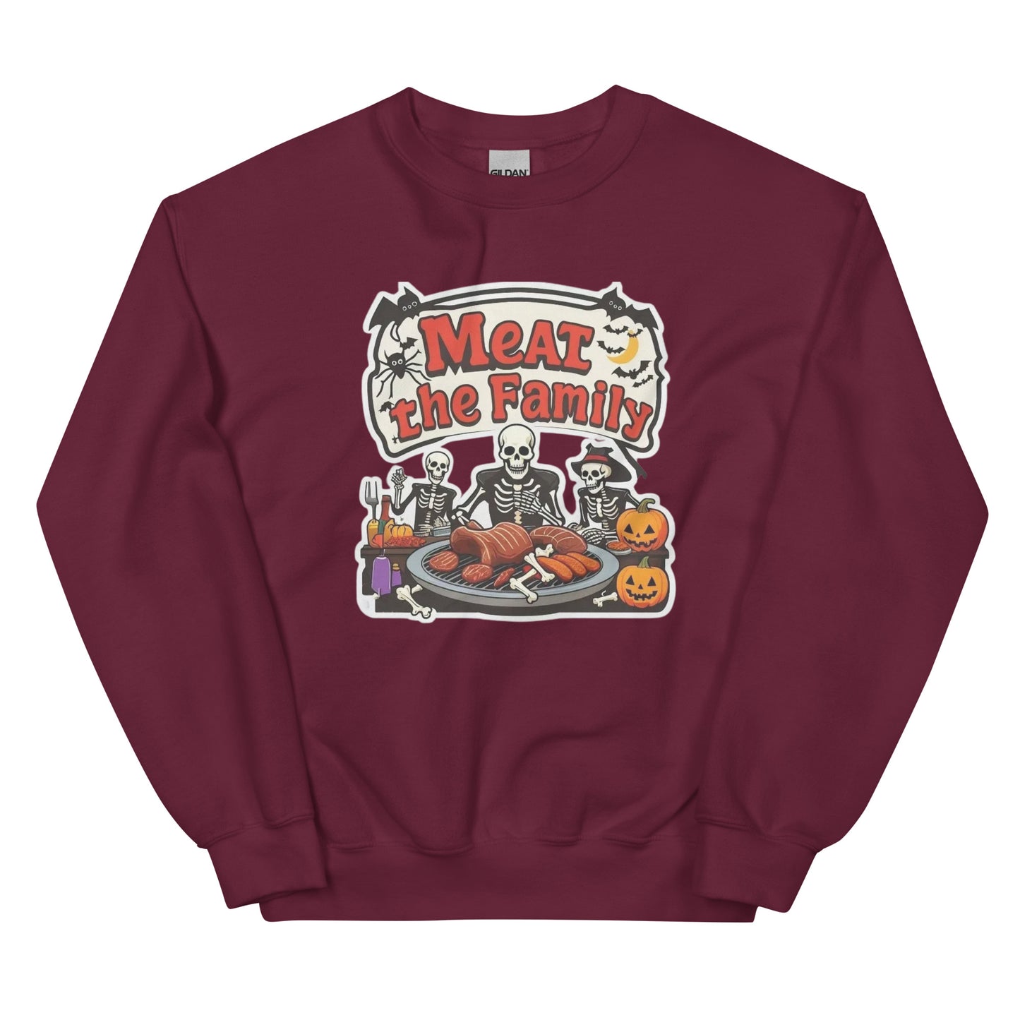 Meat The Family Unisex Sweatshirt  from Rare Plus Apparel – unique movie & pop culture inspired design.