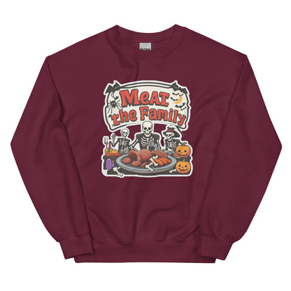 Meat The Family Unisex Sweatshirt  from Rare Plus Apparel – unique movie & pop culture inspired design.