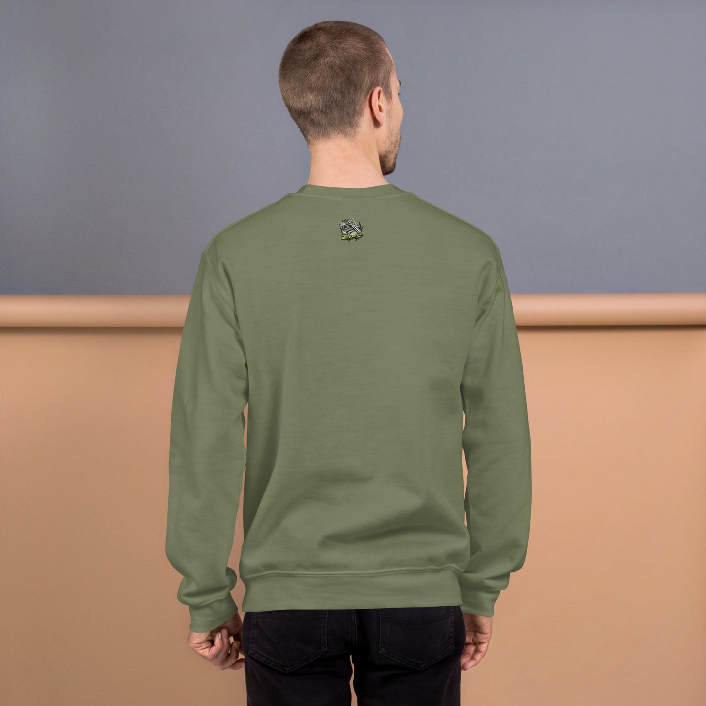 Haunted Halloween House Unisex Sweatshirt  from Rare Plus Apparel – unique movie & pop culture inspired design.