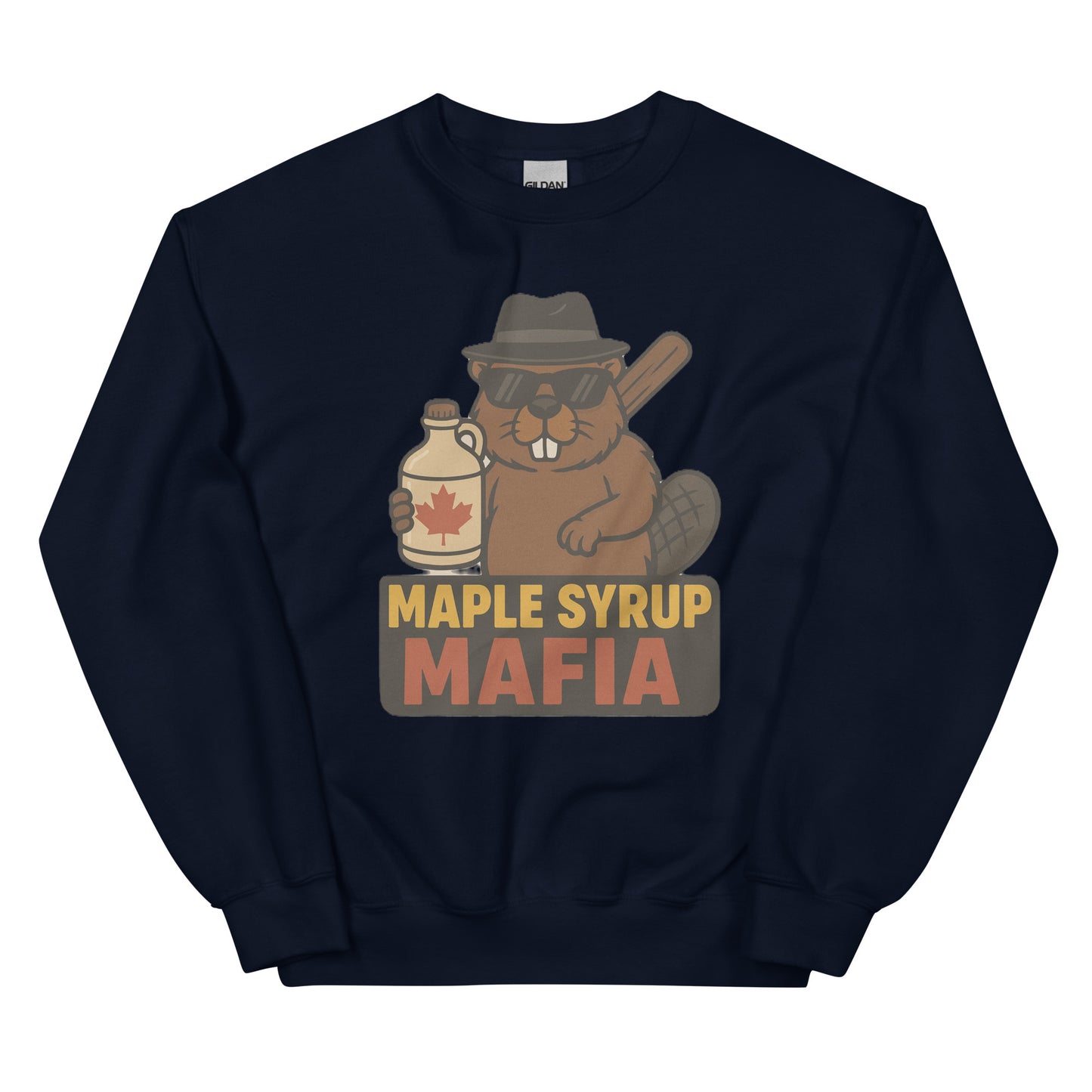 Maple Syrup Mafia Unisex Sweatshirt  from Rare Plus Apparel – unique movie & pop culture inspired design.
