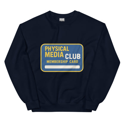 Physical Media Club Unisex Sweatshirt  from Rare Plus Apparel – unique movie & pop culture inspired design.