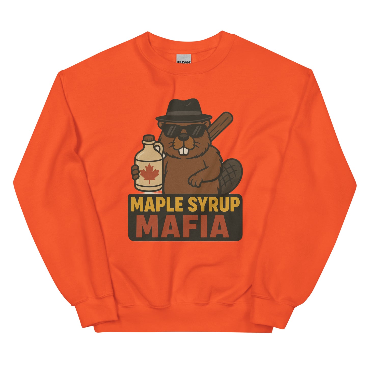 Maple Syrup Mafia Unisex Sweatshirt  from Rare Plus Apparel – unique movie & pop culture inspired design.