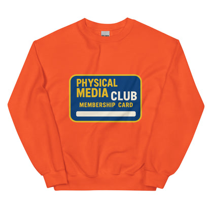 Physical Media Club Unisex Sweatshirt  from Rare Plus Apparel – unique movie & pop culture inspired design.