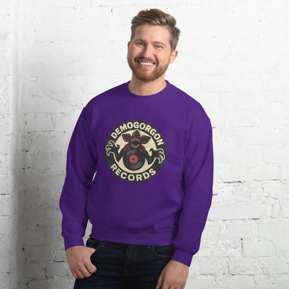 Demogorgon Records Unisex Sweatshirt  from Rare Plus Apparel – unique movie & pop culture inspired design.