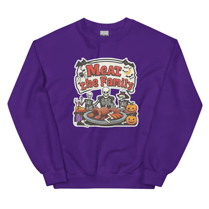 Meat The Family Unisex Sweatshirt  from Rare Plus Apparel – unique movie & pop culture inspired design.