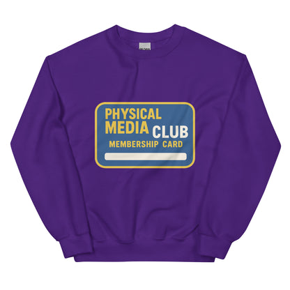 Physical Media Club Unisex Sweatshirt  from Rare Plus Apparel – unique movie & pop culture inspired design.