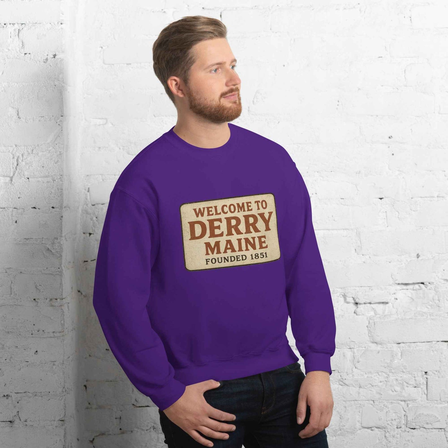 Welcome to Derry, Maine: Founded 1851 Unisex Sweatshirt
