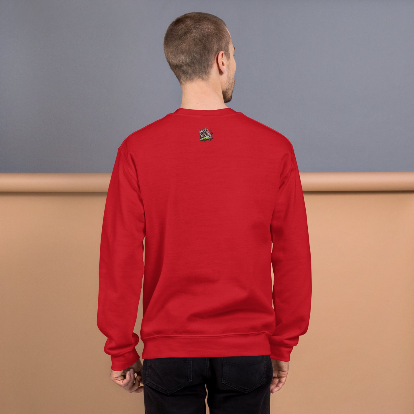 Haunted Halloween House Unisex Sweatshirt  from Rare Plus Apparel – unique movie & pop culture inspired design.
