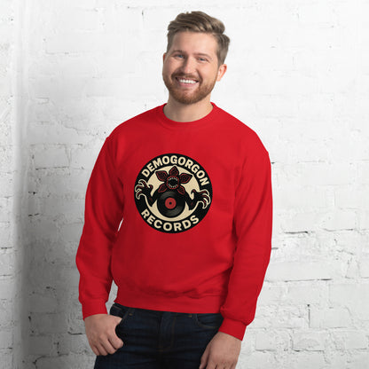 Demogorgon Records Unisex Sweatshirt  from Rare Plus Apparel – unique movie & pop culture inspired design.