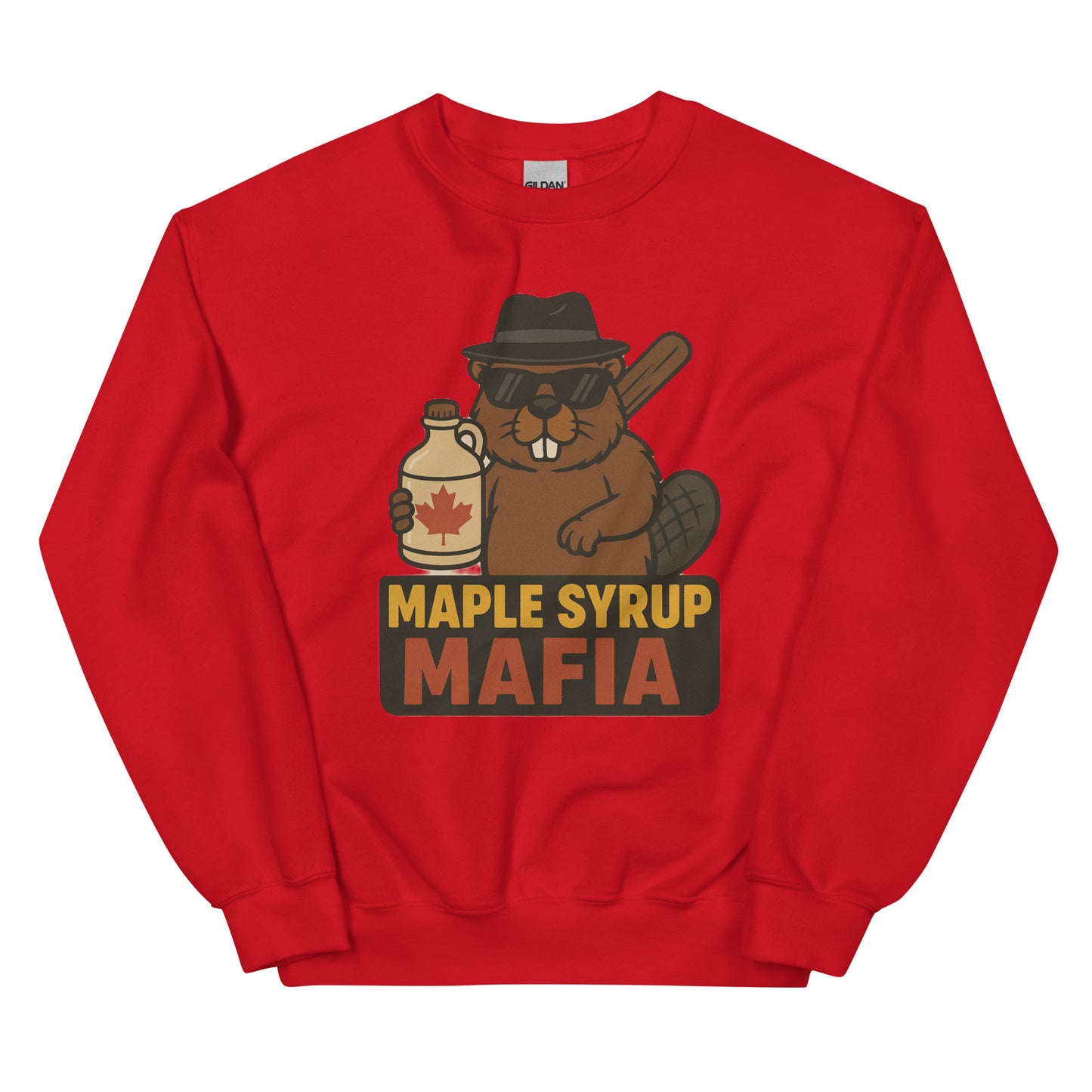 Maple Syrup Mafia Unisex Sweatshirt  from Rare Plus Apparel – unique movie & pop culture inspired design.
