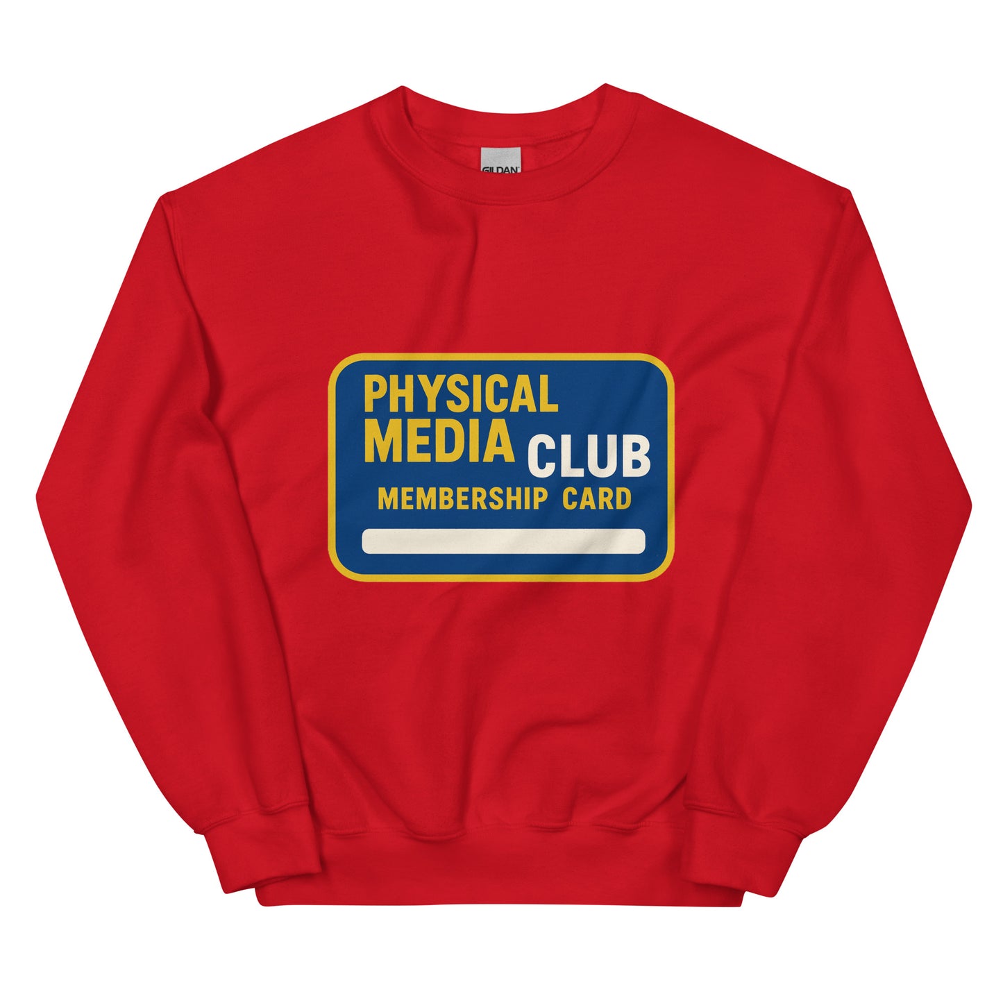 Physical Media Club Unisex Sweatshirt  from Rare Plus Apparel – unique movie & pop culture inspired design.