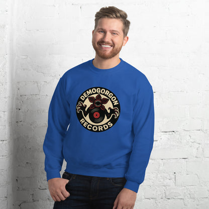 Demogorgon Records Unisex Sweatshirt  from Rare Plus Apparel – unique movie & pop culture inspired design.