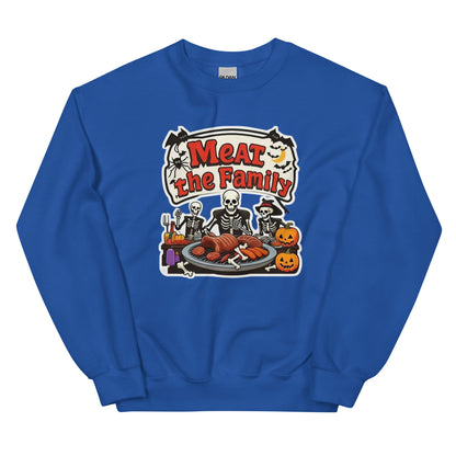 Meat The Family Unisex Sweatshirt  from Rare Plus Apparel – unique movie & pop culture inspired design.