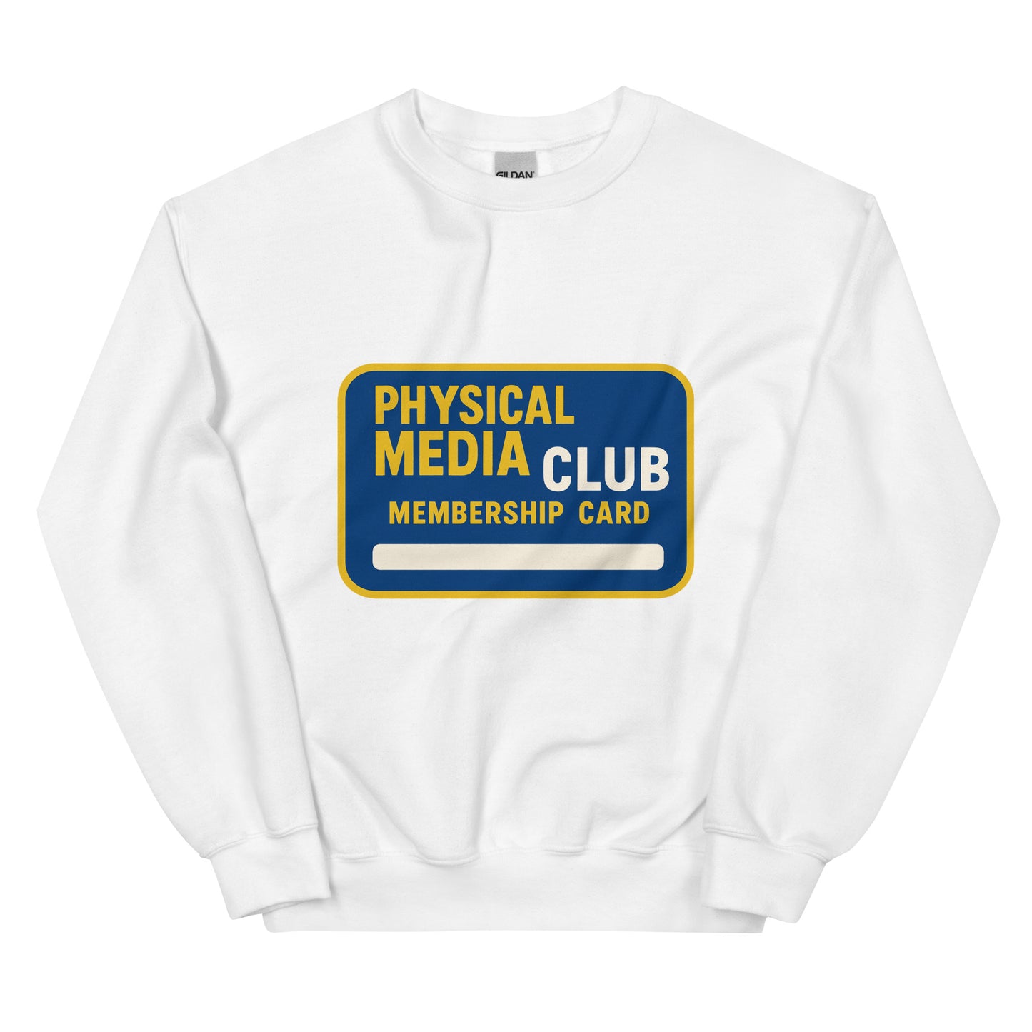 Physical Media Club Unisex Sweatshirt  from Rare Plus Apparel – unique movie & pop culture inspired design.