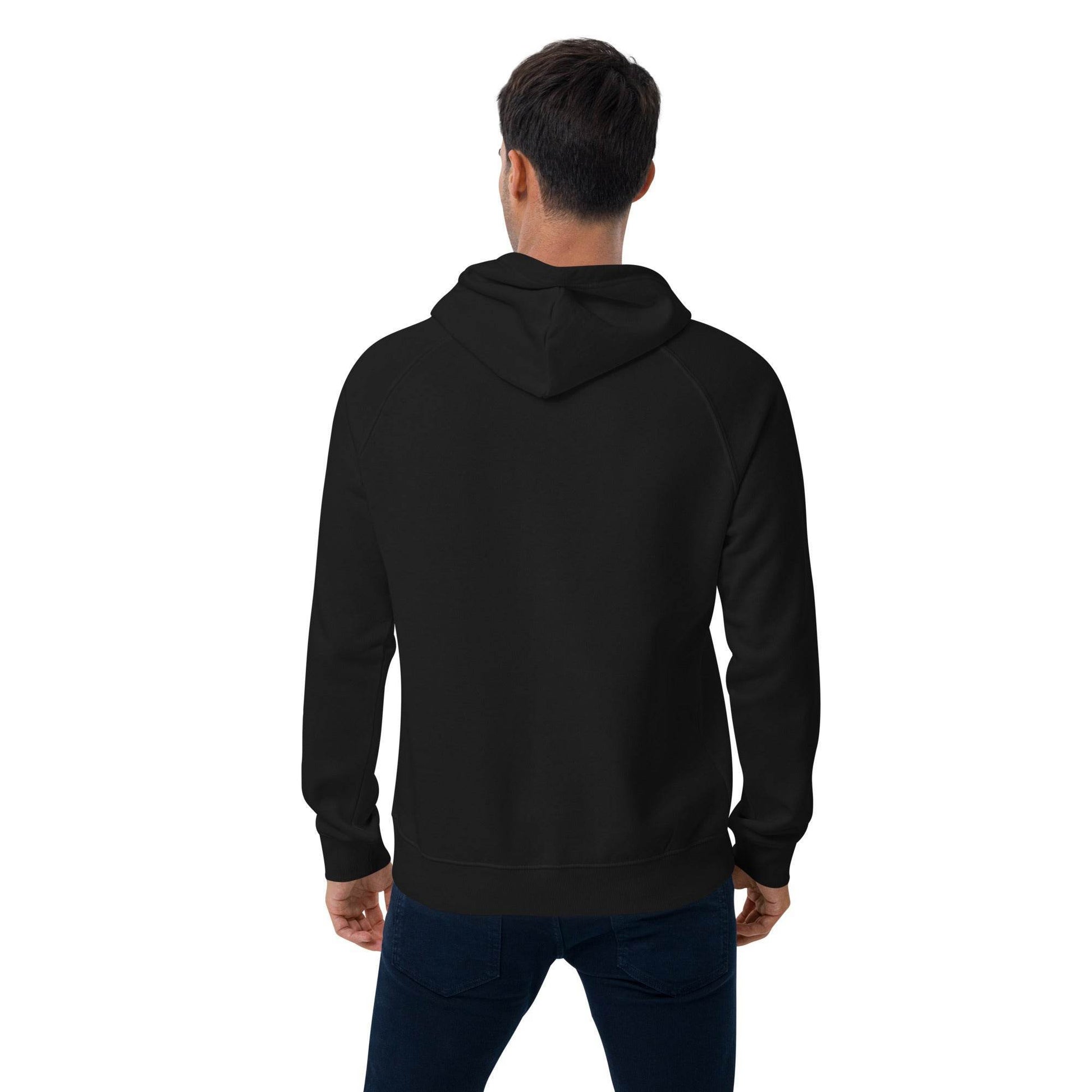 Be Kind, Rewind Forever Unisex eco raglan hoodie  from Rare Plus Apparel – unique movie & pop culture inspired design.
