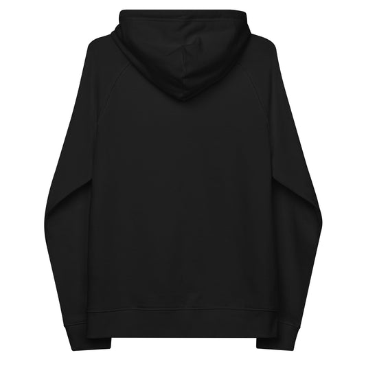 MAGA “Make America Go Away” Unisex eco raglan hoodie  from Rare Plus Apparel – unique movie & pop culture inspired design.