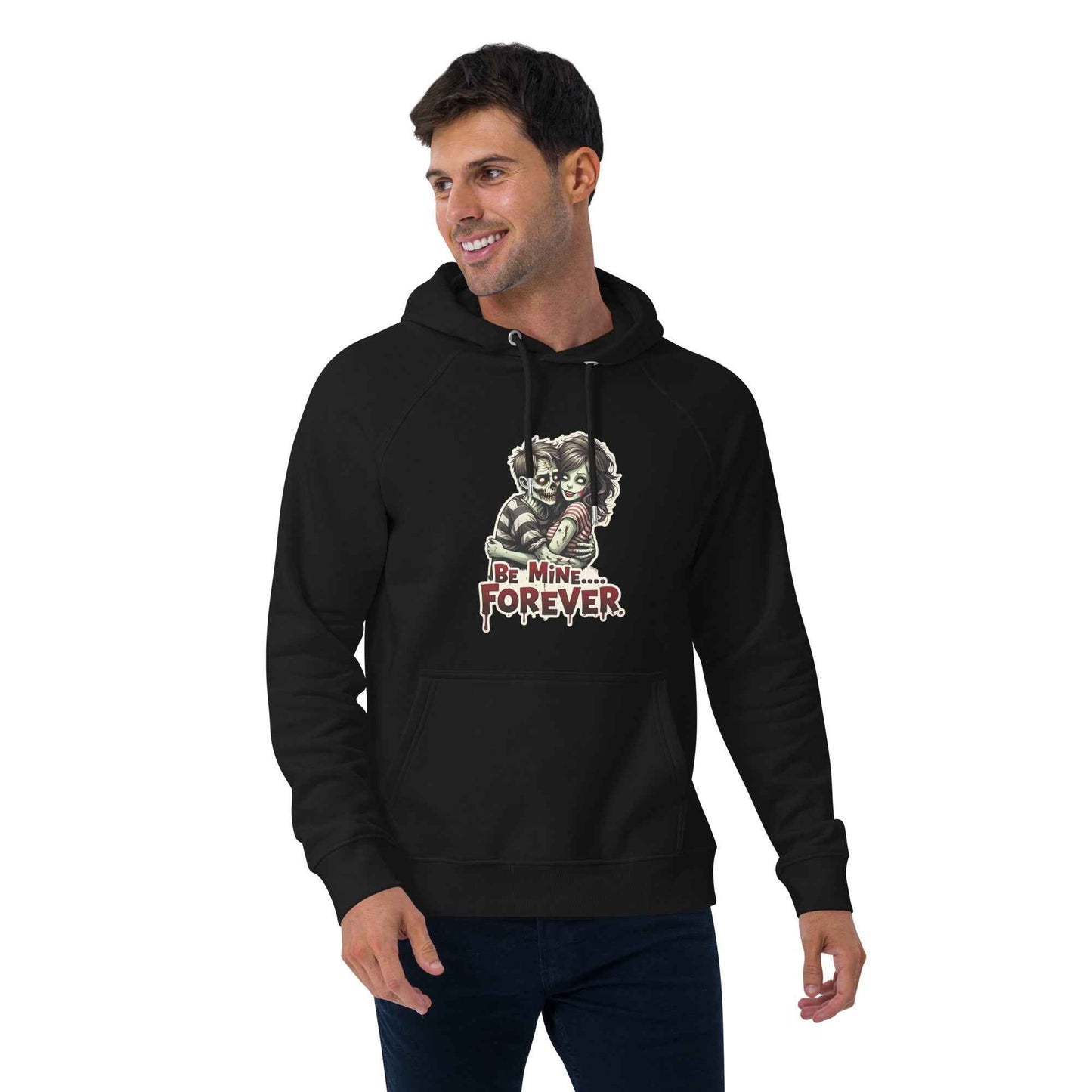 Undead Love Unisex eco raglan hoodie
