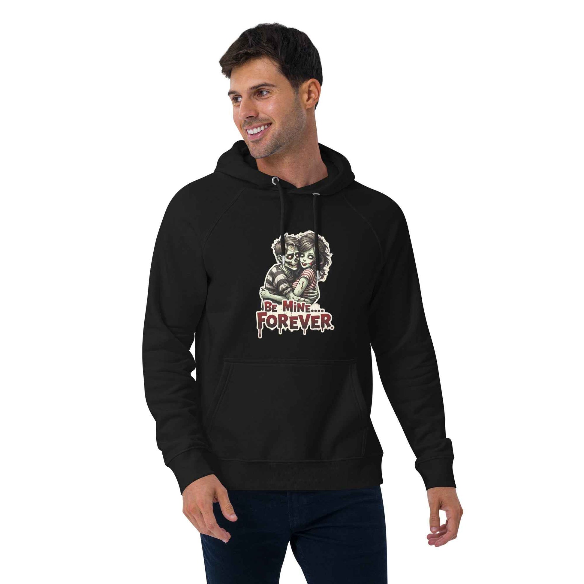 Undead Love Unisex eco raglan hoodie