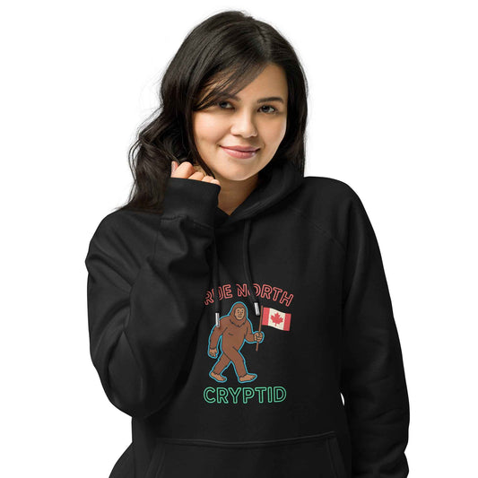 True North Cryptid Unisex hoodie eco raglan