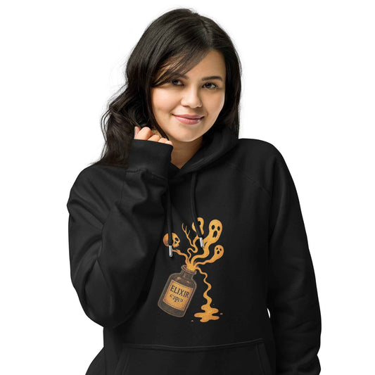 Vintage Horror Art hoodie Unisex eco raglan
