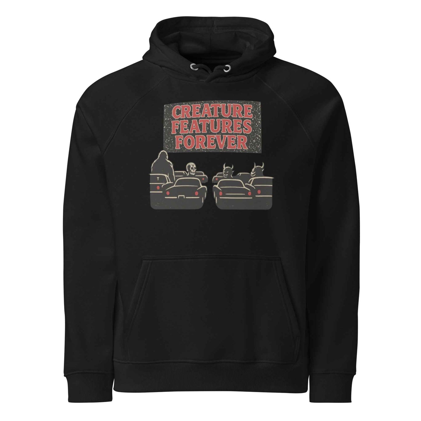 Creature Features Forever Unisex eco raglan hoodie