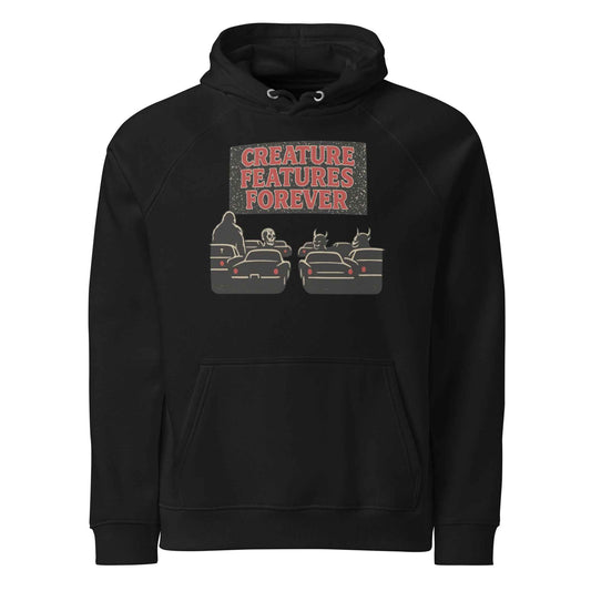 Creature Features Forever Unisex eco raglan hoodie