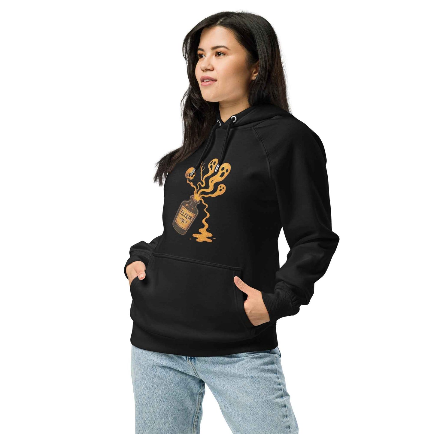 Vintage Horror Art hoodie Unisex eco raglan