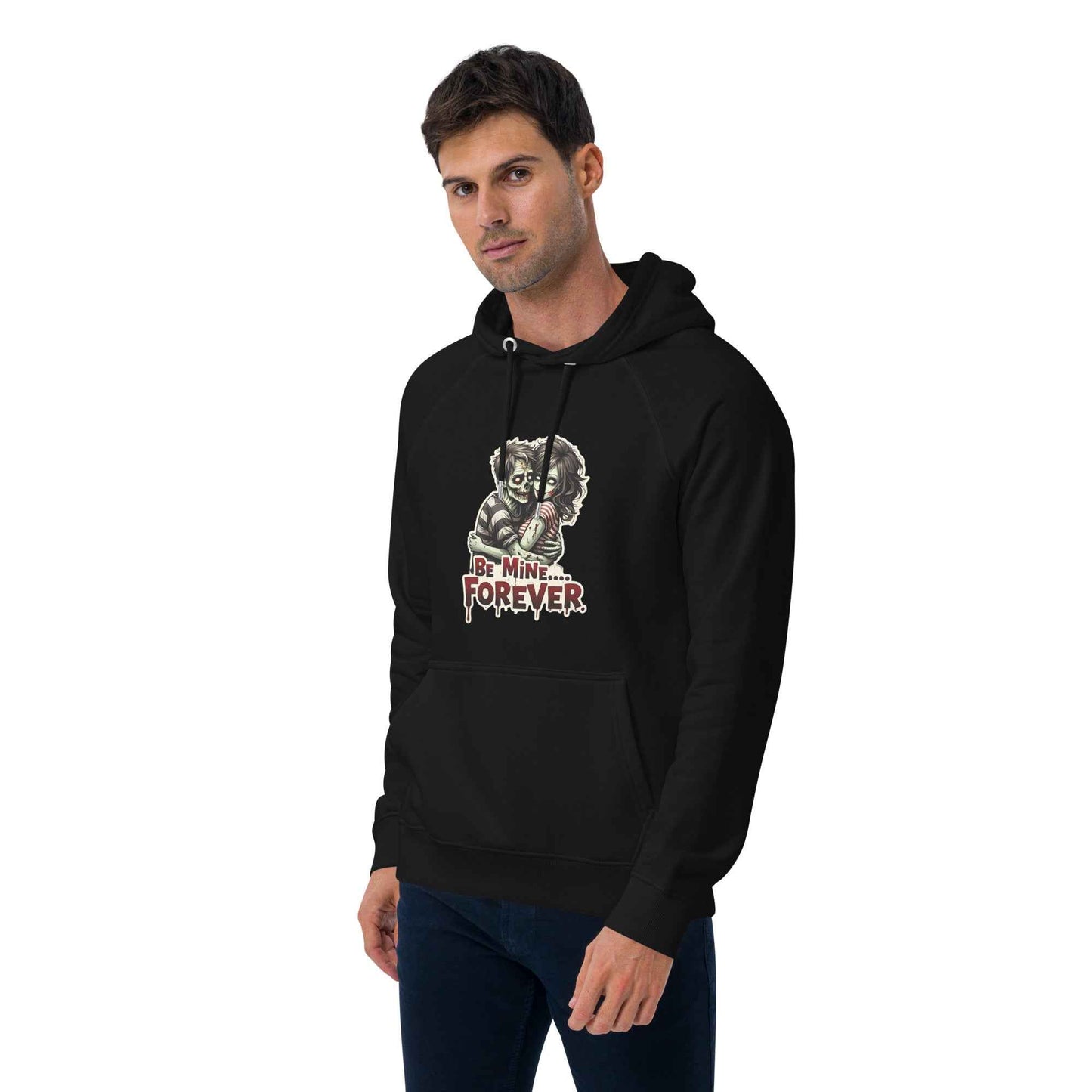 Undead Love Unisex eco raglan hoodie
