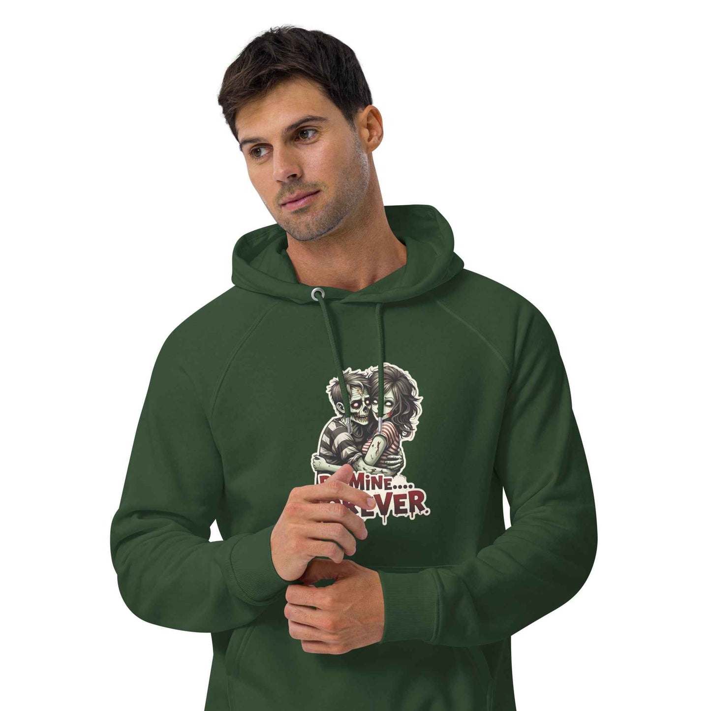 Undead Love Unisex eco raglan hoodie