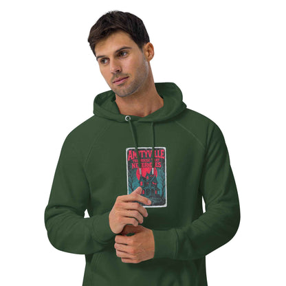 Amityville — The House That Never Dies Unisex eco raglan hoodie
