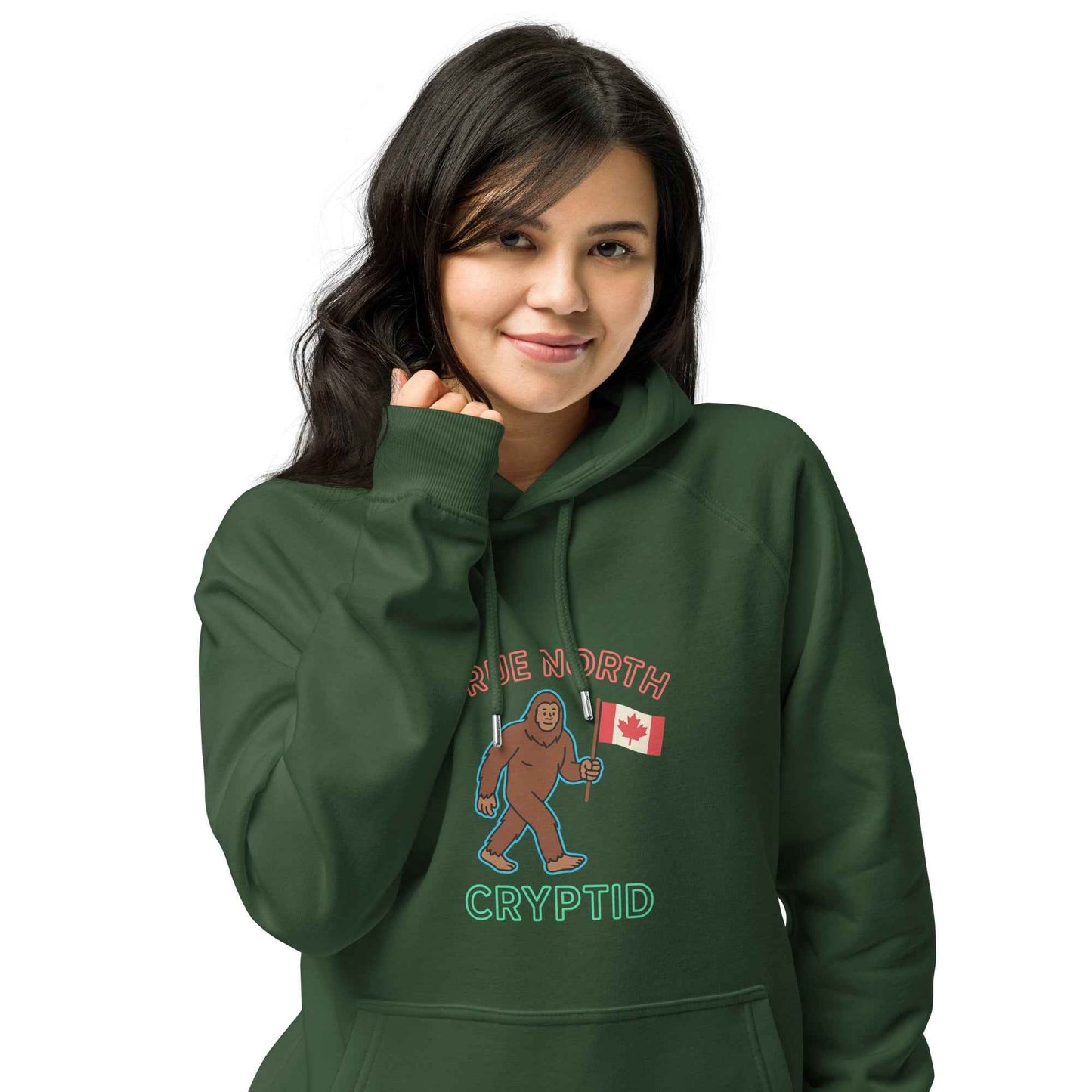 True North Cryptid Unisex hoodie eco raglan