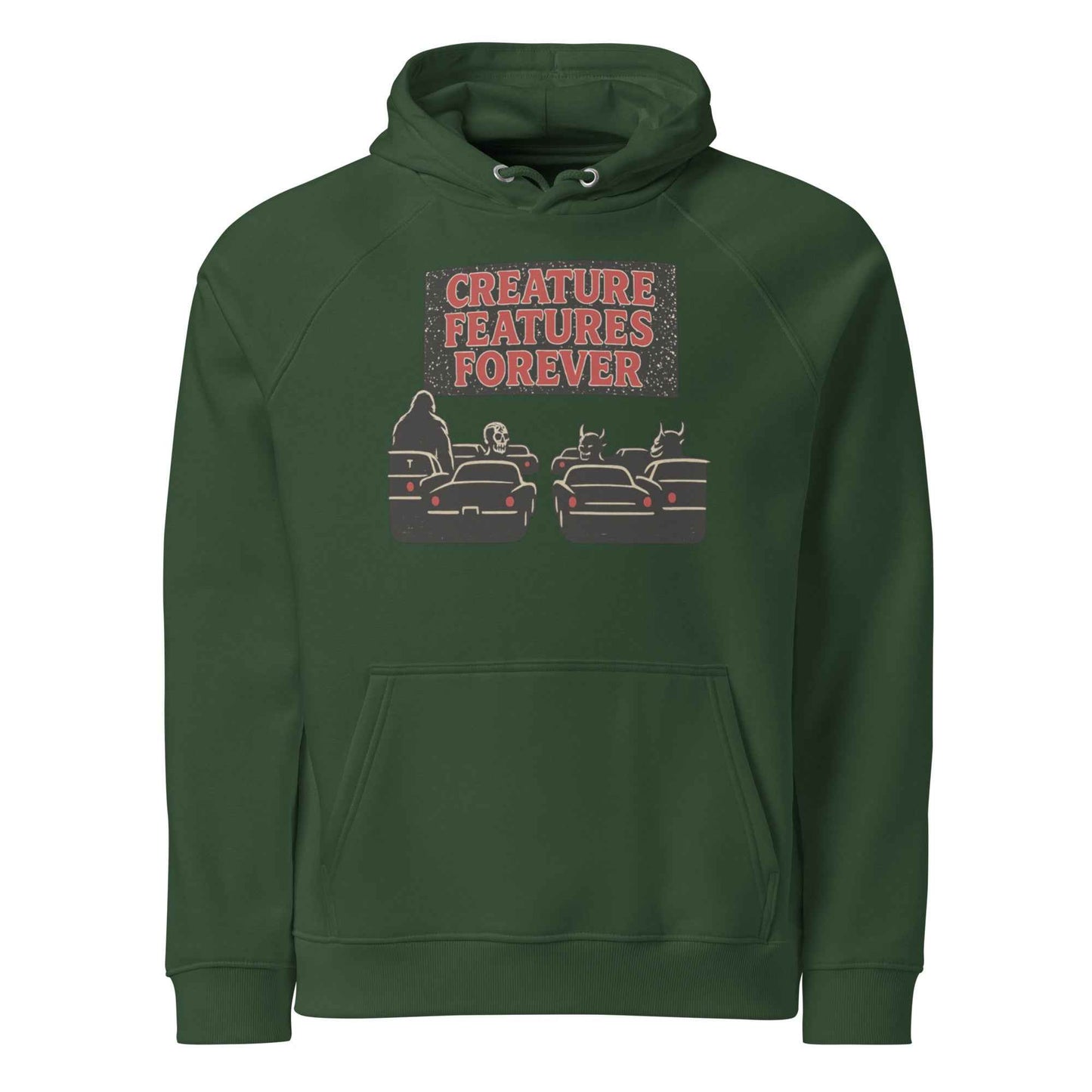 Creature Features Forever Unisex eco raglan hoodie