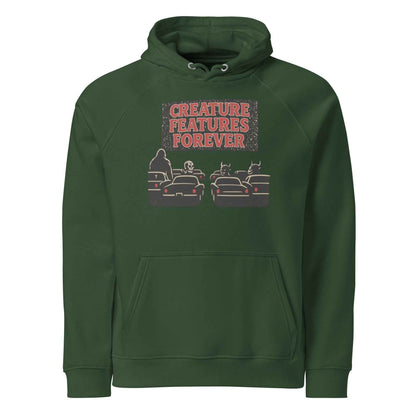 Creature Features Forever Unisex eco raglan hoodie