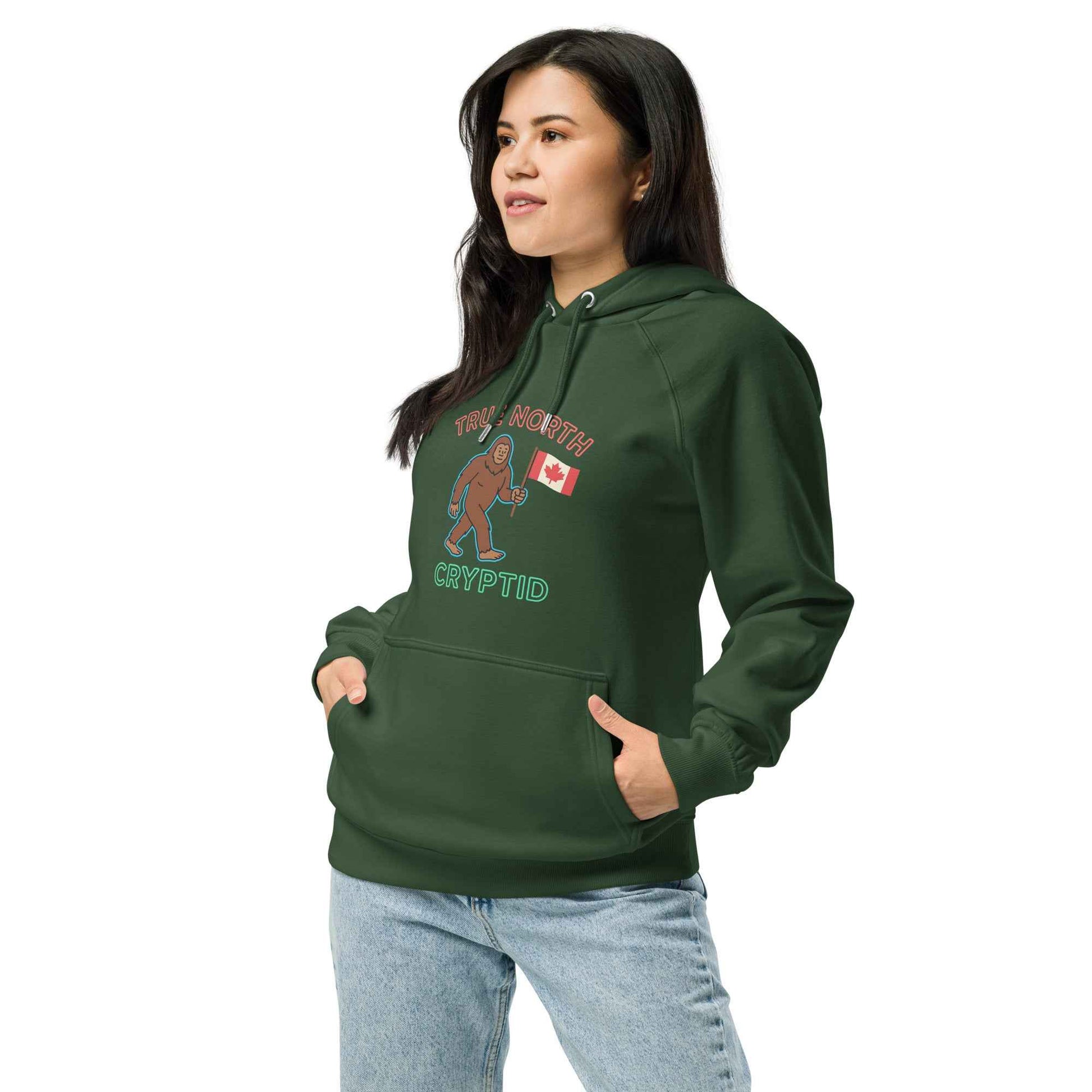 True North Cryptid Unisex hoodie eco raglan