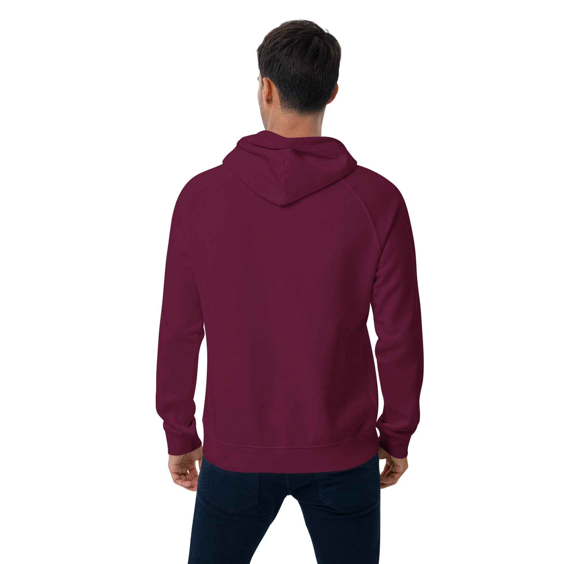 Heart Eyes Love is Blind Unisex eco raglan hoodie