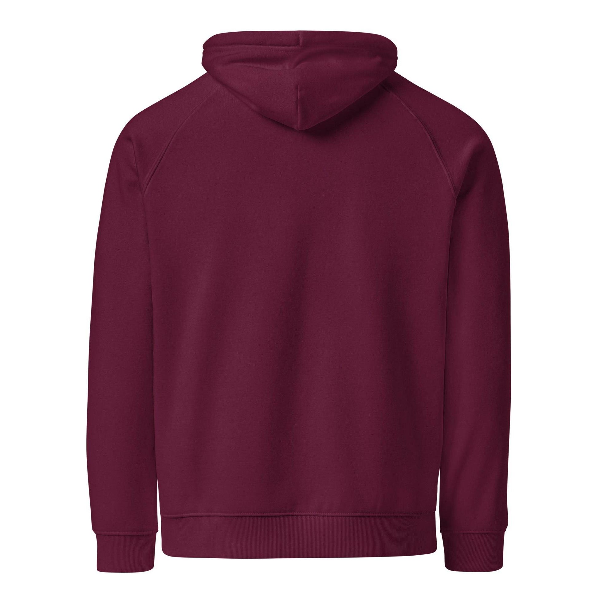 100% Maple Powered Unisex eco raglan hoodie  from Rare Plus Apparel – unique movie & pop culture inspired design.