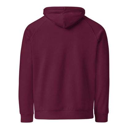 100% Maple Powered Unisex eco raglan hoodie  from Rare Plus Apparel – unique movie & pop culture inspired design.