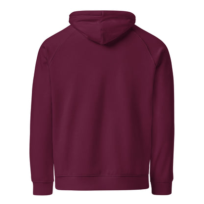 Hello Fall Unisex eco raglan hoodie  from Rare Plus Apparel – unique movie & pop culture inspired design.